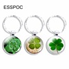 Keychain, glossy crystal, pendant, jewelry, four-leaf clover, with gem, Birthday gift, wholesale