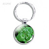 Keychain, glossy crystal, pendant, jewelry, four-leaf clover, with gem, Birthday gift, wholesale