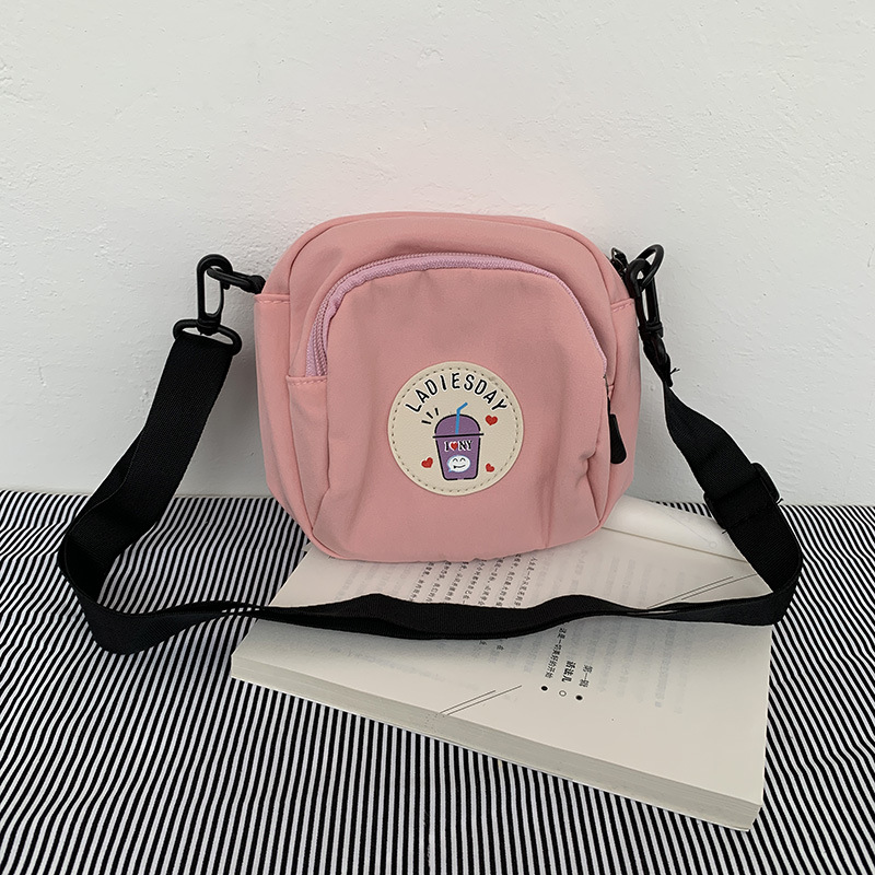 Bolso bandolera pequeño 2025 para mujer, versión coreana Ulzzang, estilo ins, simple, versátil, lindo, bolso de tela para estudiantes, dropshipping