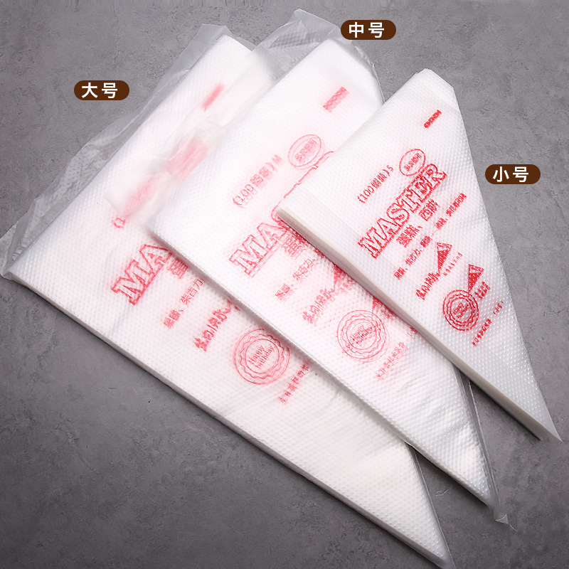 Suplemento alimenticio para bebés desechables tamaño grande y mediano tamaño pequeño grueso squeeze flor pastel bolsa de pastelería crema pastelería bolsa squeeze flor bolsa