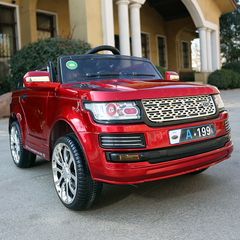 Nuevo coche eléctrico para niños de cuatro ruedas portátil para niños coche eléctrico de cuatro ruedas con tracción grande bebé juguete coche de control remoto