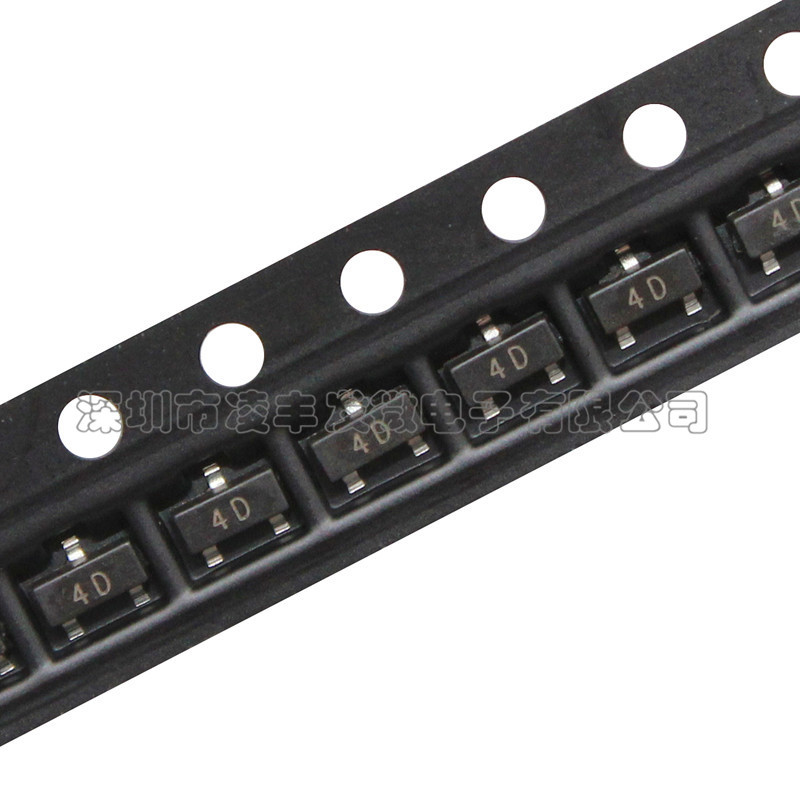 贴片三极管 MMBTA94 4D 0.2A/400V PNP SOT-23 晶体管