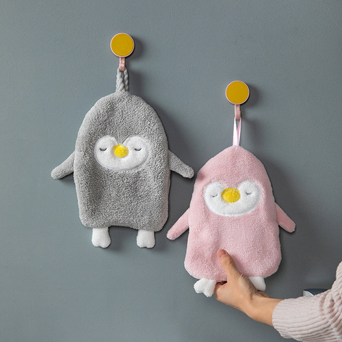 2733 Hanging hand towel, cute bathroom hand towel, absorbent towel, thickened household hand towel, handkerchief