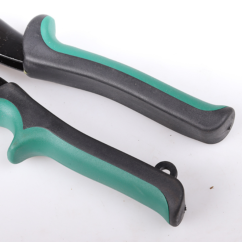 Tijeras de hierro blanco de 10 pulgadas tijeras de hierro de acero inoxidable manual recto derecho curvado tijeras de aviación herramientas de hardware