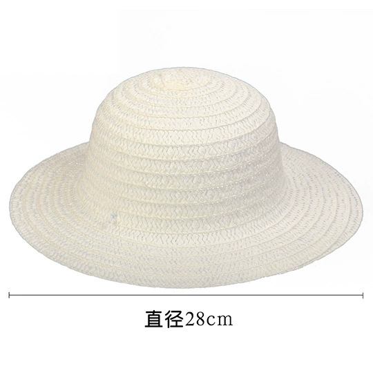 Milky straw hat