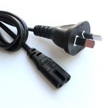 AU澳大利亞澳規電源線  澳標兩插扁頭8字尾電源插頭線 2芯澳規SAA
