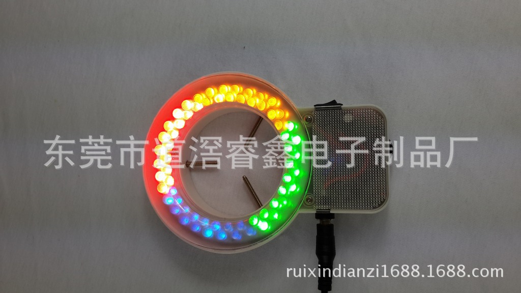 特价新品 内径61MM64颗LED可调显微镜光源环形灯RX-S61A 四区灯
