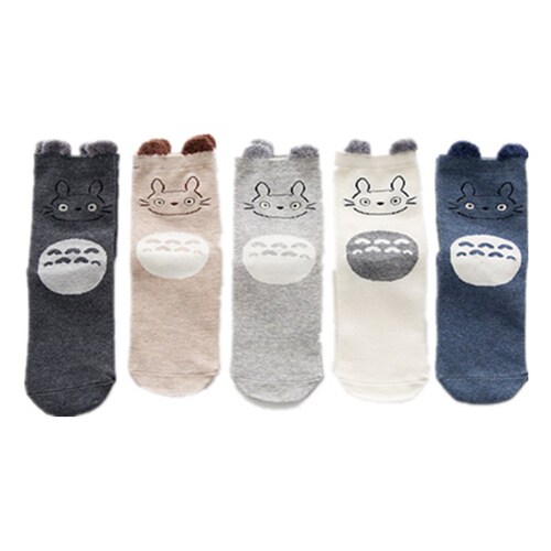 Korean new autumn and winter socks for women, three-dimensional cartoon animal socks, cotton cute feather gauze socks wholesale