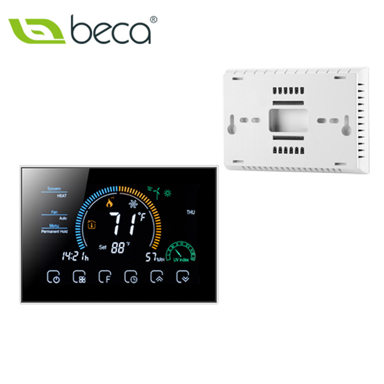 Hogar fuente de aire bomba de calor termostato panel C Línea 24V graffiti WiFi fuente de tierra bomba de calor aire acondicionado controlador inteligencia