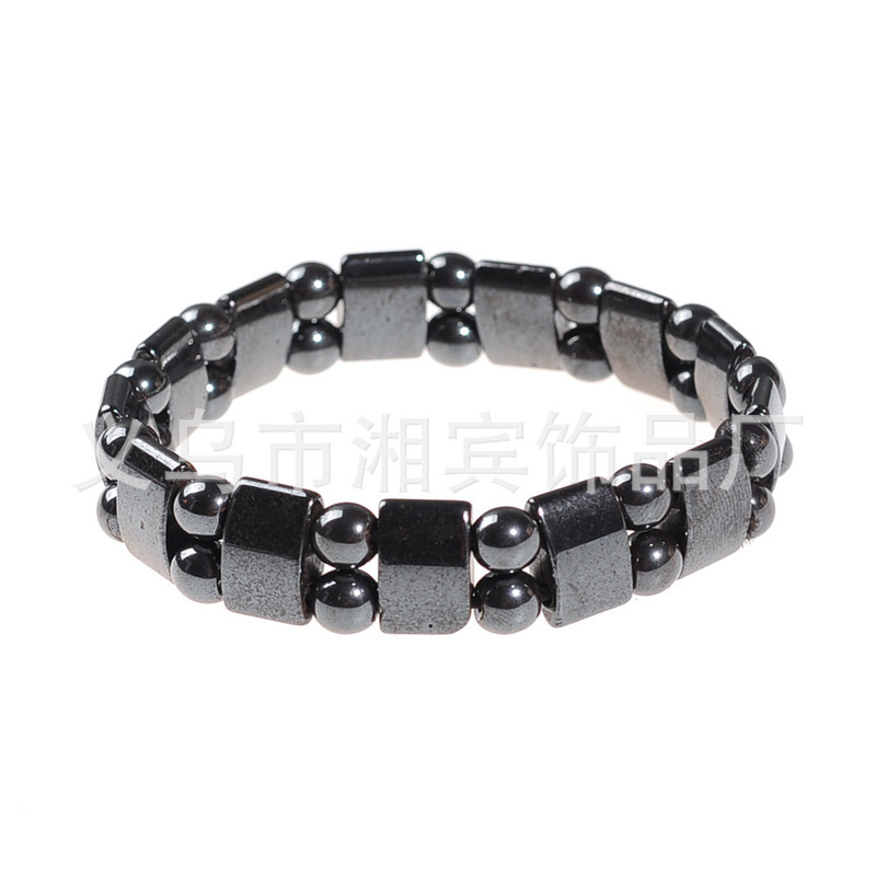Cross-border supply of natural black magnet magnet health care bracelet retro magnetic magnet bracelet best selling gifts