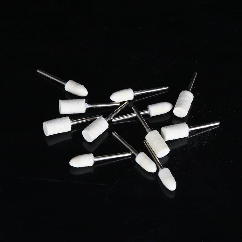 Производители напрямую для полировки шерсти Шлифовальная головка металлическая Нефритовая стеклянная зеркальная полировка шерстяной войлок полировальная головка