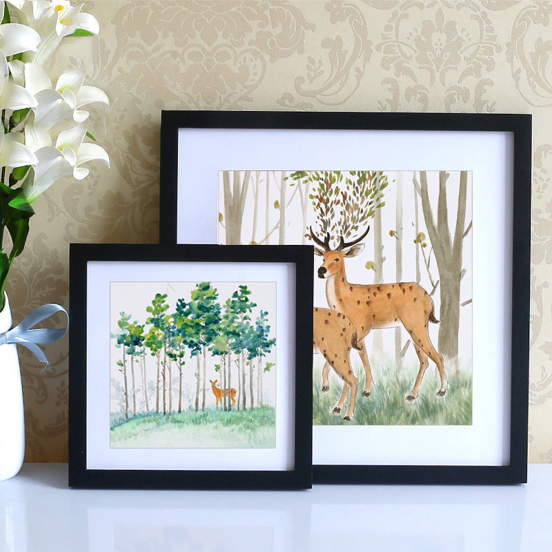 Wholesale Solid Wood Photo Frame Picture Frame Chinese Painting Cross Stitch Diamond Painting Wall Hanging Solid Wood Picture Frame 8 10 12 16