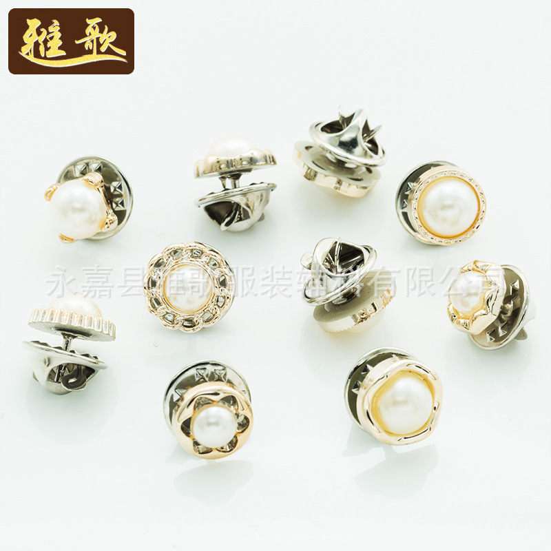 Wholesale In-Stock No-Sew Decorative Shirt Buttons, Anti-Exposure Detachable Adjustable Hidden Buttons, Versatile Shirt Decorative Buttons