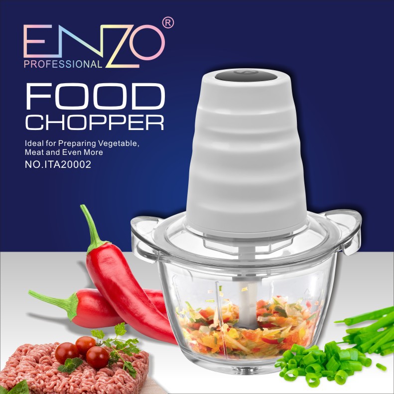ENZO ENZO 주방 다기능 만두 먹거리 고기 분쇄기 전기 유리 고기 헬기 마늘 페이스트 절단기