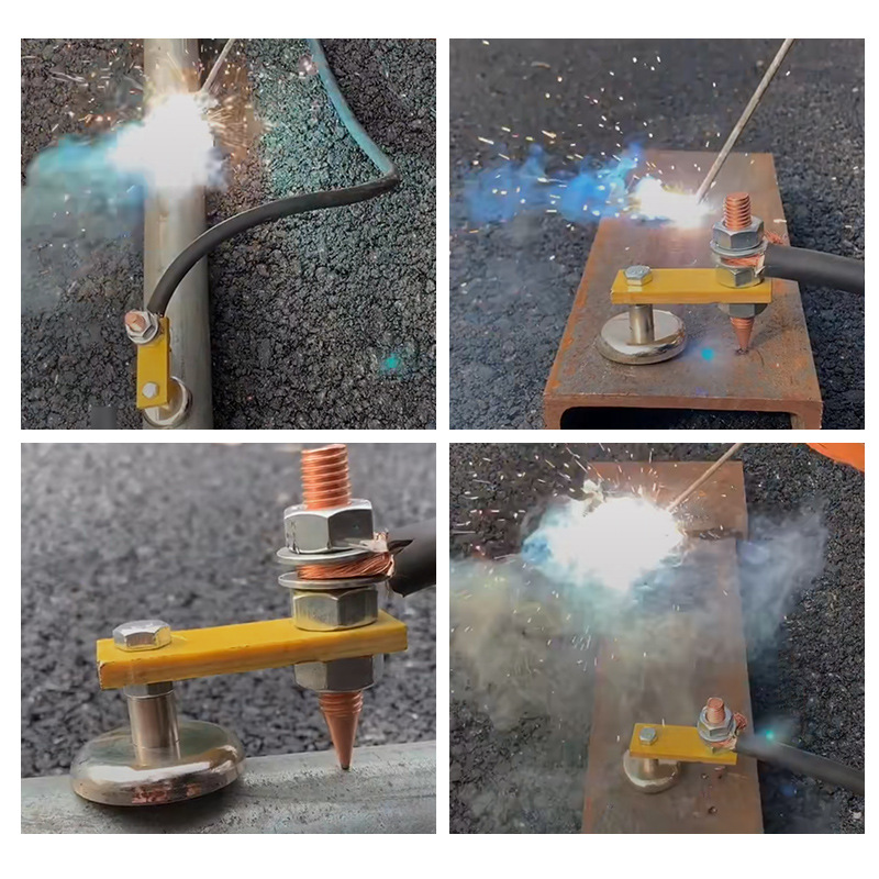 Artefacto de colocación de hierro doble fuerte artefacto de colocación de hierro magnético máquina de reparación de chapa de hierro máquina de conformación de cabeza de colocación de hierro cable de tierra cabeza de colocación de hierro Dispositivo de colocación de hierro