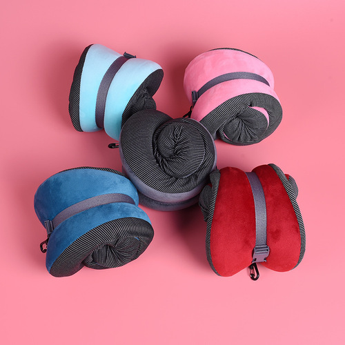 Removable and washable memory foam U-shaped pillow, stowable travel pillow, aircraft U-shaped neck pillow, neck pillow, neck pillow set wholesale