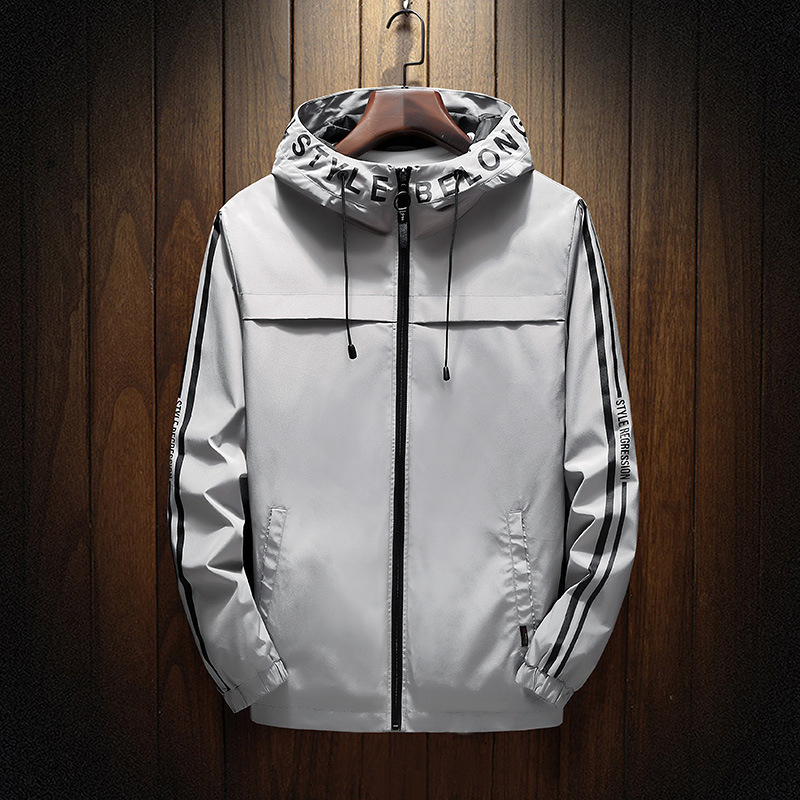 Abrigo de hombre primavera y otoño 2020 nuevo estilo coreano de moda cazadora casual primavera béisbol ropa superior cazadora con capucha