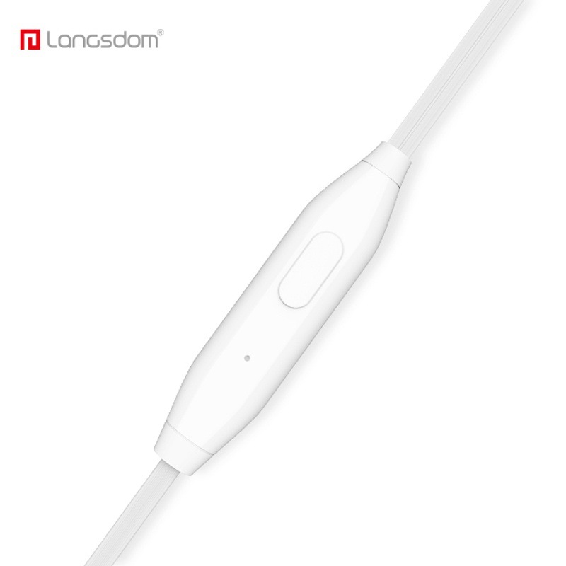 Directo de fábrica Lanston Mijia oreja MJ62 nuevo control de cable de auriculares con oblicuo de trigo en la oreja auriculares con cable universal