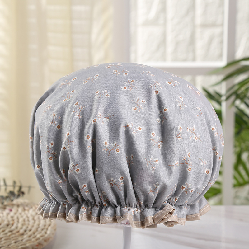 회색 파랑 우아한 작은 꽃