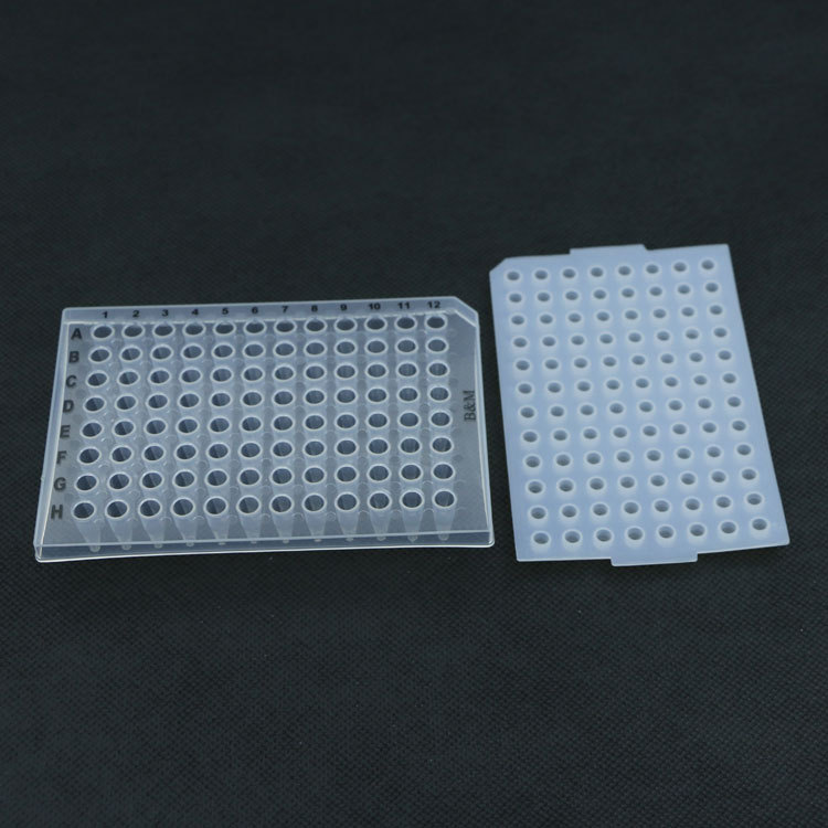 Manufactor supply goods in stock 96 Hole PCR plate 0.2ml Transparent hemline PCR plate
