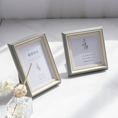Simple photo frame table resin plastic 6-inch 7-inch photo album frame decoration table nail art display photo frame photo frame wall hanging