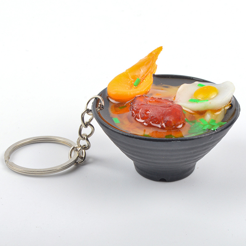 5.2cm 오징어털 계란면 (7호) - 열쇠고리