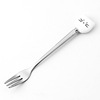 Spoon stainless steel, ceramics, coffee fruit fork for ice cream, Japanese and Korean