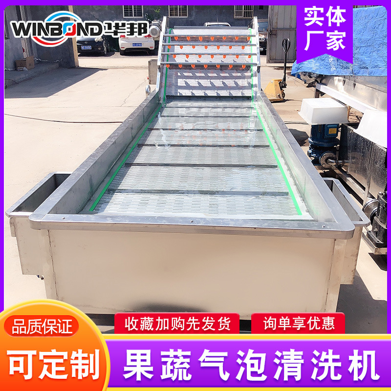 连续式蔬菜清洗机 气泡式果蔬清洗机 洗果机 蔬菜清洗机价格