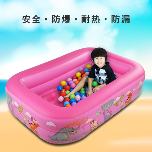 Cartoon dinosaur large children's swimming pool household baby inflatable swimming pool baby adult family bathing pool