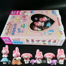美乐蒂 长耳兔 摆件 叠叠乐 层层叠卡通玩偶模型玩具儿童桌面游戏
