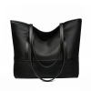 Handheld bag, suitable for import, Korean style, oxford cloth, genuine leather