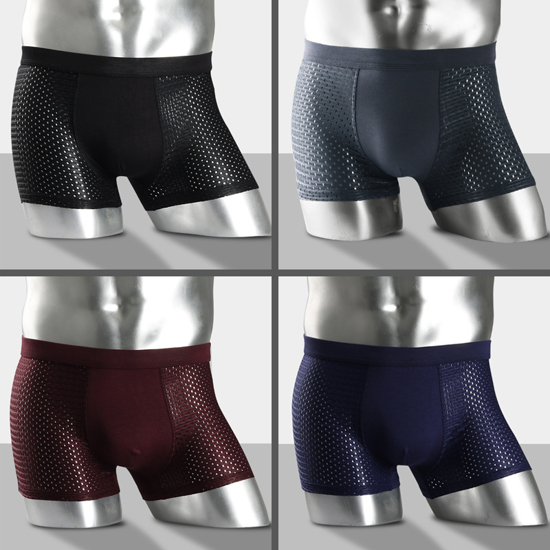 [4 Cajas de Regalo] ropa interior para hombres boxeadores al por mayor ropa interior para hombres modal ropa interior para hombres suministro de comercio exterior