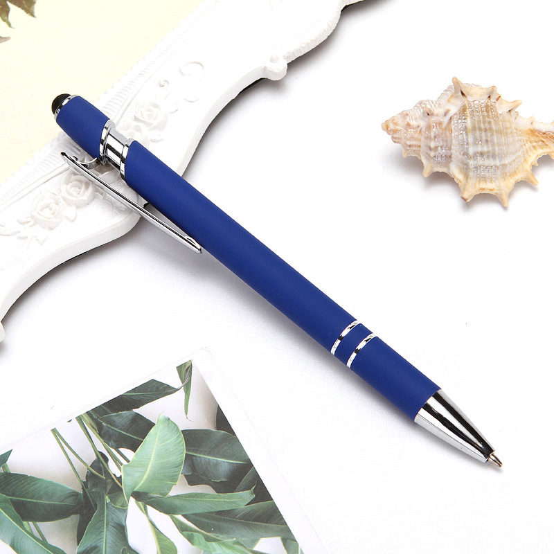 Bolígrafo mágico con varilla de aluminio y metal, bolígrafo de prensa con pegamento en aerosol, bolígrafo de regalo publicitario, bolígrafo táctil con logotipo impreso de letras