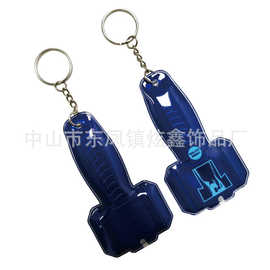 定制满天星材料印刷日本卡通动漫LED灯灯扣 汽车公司礼品小挂件