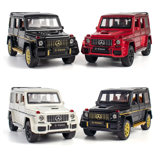 Car Model 1:32 Large G63 Large G Six-Door Off-Road Alloy Sound and Light Rebound Toy Car
