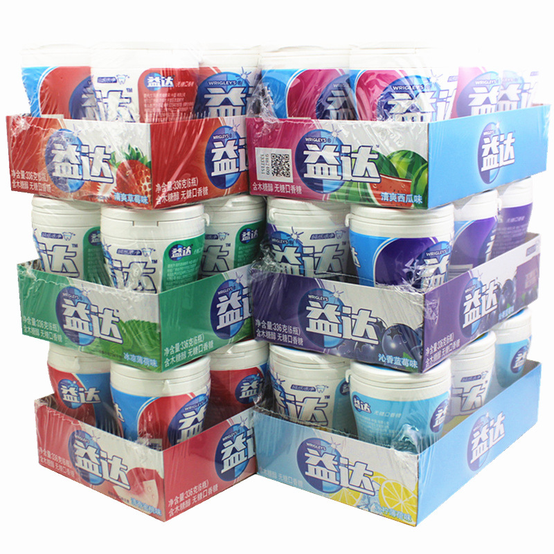 Yida chewing gum genuine goods 56g * 6 bottles wholesale sugar-free chewing gum fresh breath candy snack