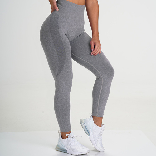 European and American seamless yoga clothes, tight-fitting hip yoga pants, sexy butt-showing leggings, sports tights, fitness clothes for women