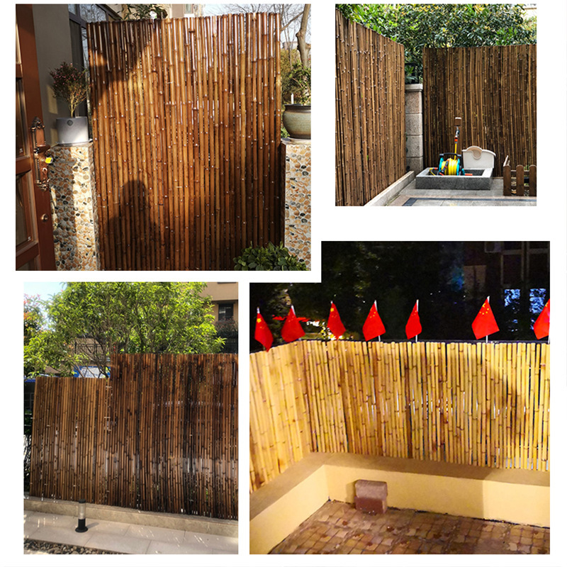 Bamboo Fence Fence Garden Anti-Corrosion Bamboo Pole Fence Guardrail Outdoor Courtyard Decoration Yard Partition Wall Bamboo Wall