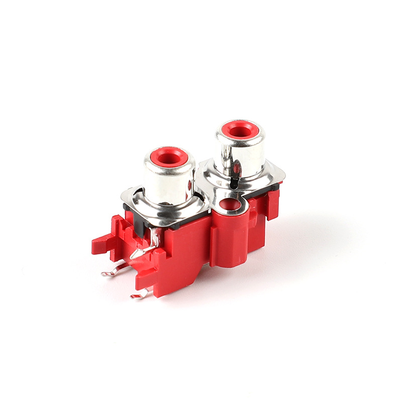 厂家直销RCA莲花座AV插座 AC插座 端子 连接器AV2-8.4-13ES