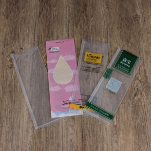PP plastic transparent insole packaging bag three side seal flap packaging bag free design LOGO