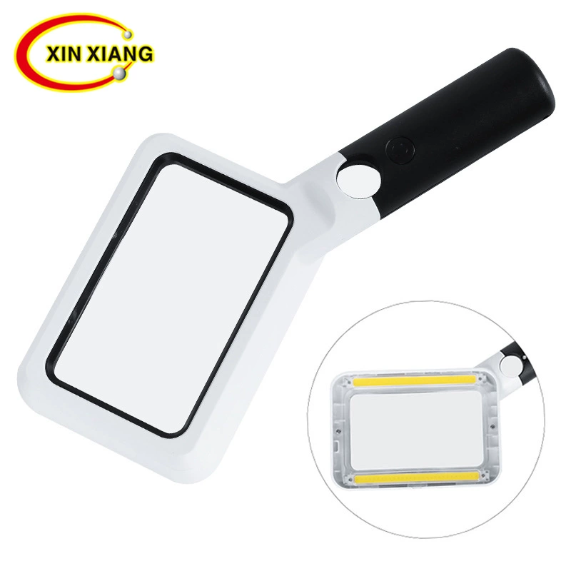 2-20 раз COB Интегрированный Светодиодный источник света прямоугольный ребенок и мать двойное многократное считывание идентификация старинное увеличительное стекло