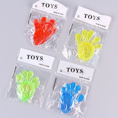 Creative Tricky Elastic Retractable Sticky Palms Climbing Walls to Vent Sticky Palms Nostalgic Sticky Toys Direct Selling Wholesale