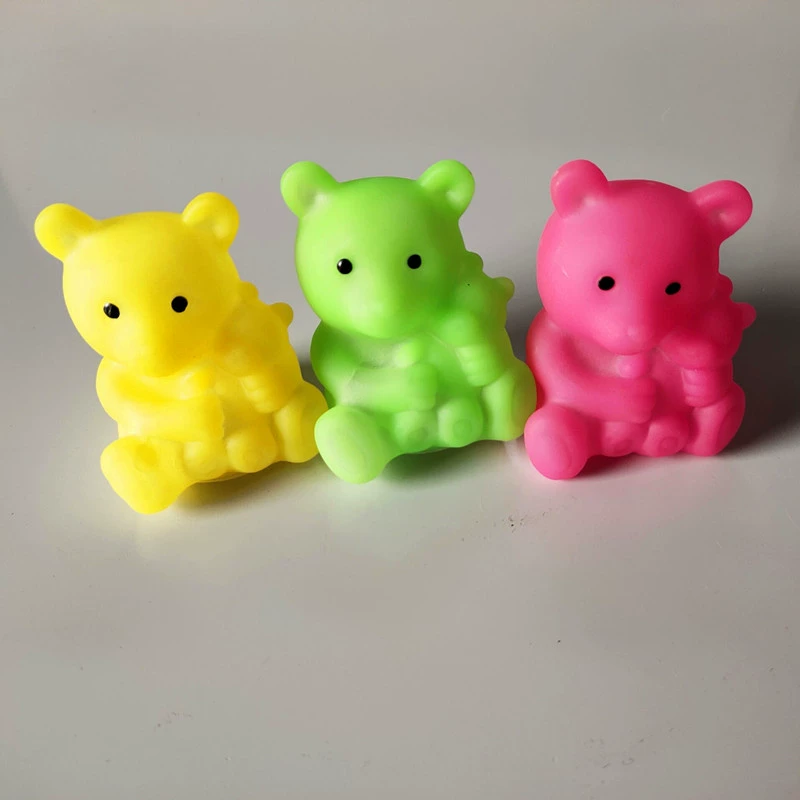 Cartoon colorful plastic night light, rings, toy, Birthday gift