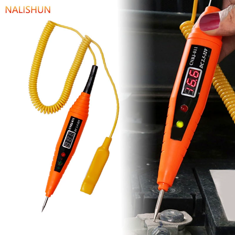 Инструмент для обслуживания автомобильных цепей многофункциональный детектор электрическая ручка тестовая Лампа Электрическая цепь цифровой дисплей электрическая ручка