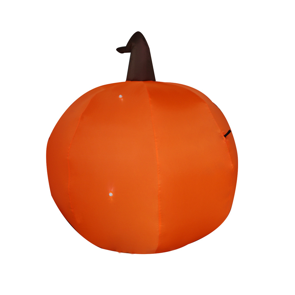 Modelo inflable de calabaza de Halloween, calabaza de ojos verdes, decoración de Halloween de 1,2 m, modelo inflable inflable del festival de fantasmas