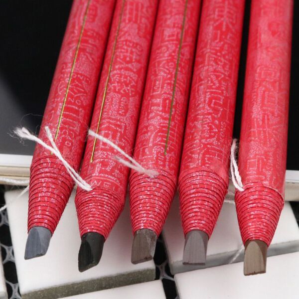 Waterproof detachable eyebrow pencil contains rose with cord