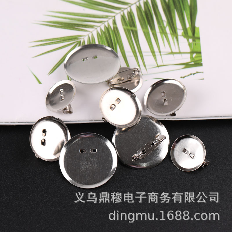 DIY accessories tray brooch material accessories pin buckle tray brooch holder brooch empty drag