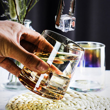 水晶玻璃酒店漱口杯家用玻璃水杯威士忌酒杯果汁牛奶杯啤酒杯