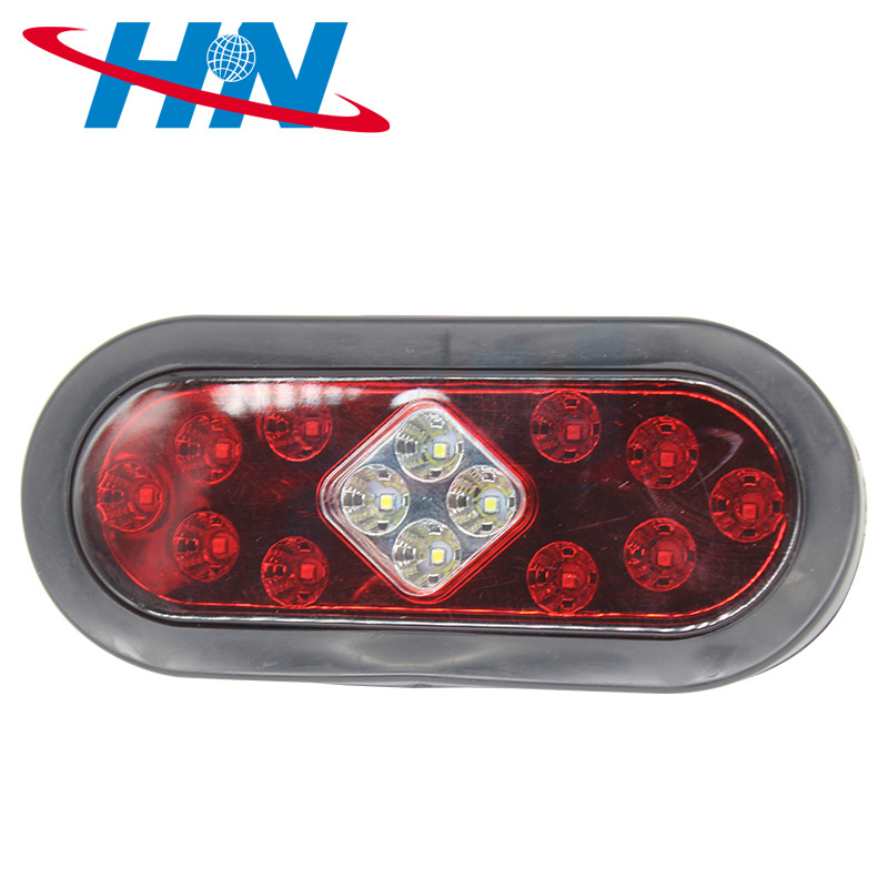 Comercio exterior Venta caliente 12V 14led doble color Ouka camión lámpara de señal trasera universal