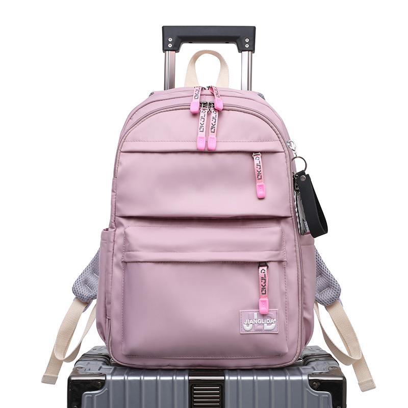 Estilo coreano escuela mochila mujer estudiante universitario moda mochila estudiante de secundaria mochila de gran capacidad